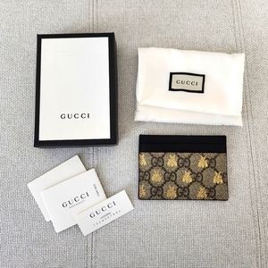 Gucci GG Supreme Bees Card Case